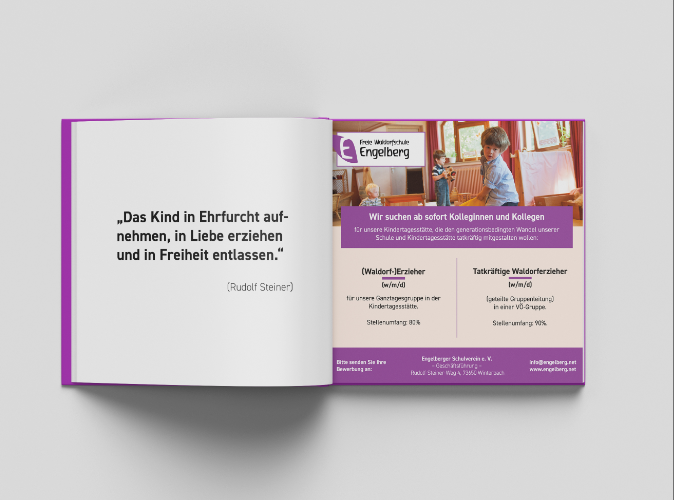 Waldorf School Engelberg — brochure and stationery