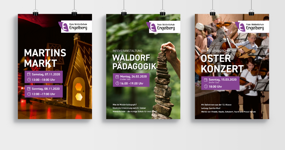 Waldorf School Engelberg — print media and posters