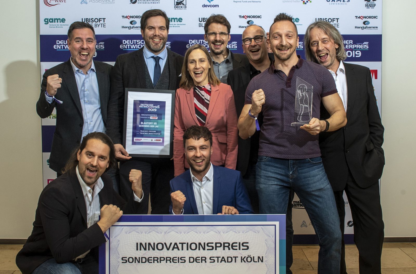 Verleihung des Innovationspreises beim Deutschen Entwicklerpreis 2019