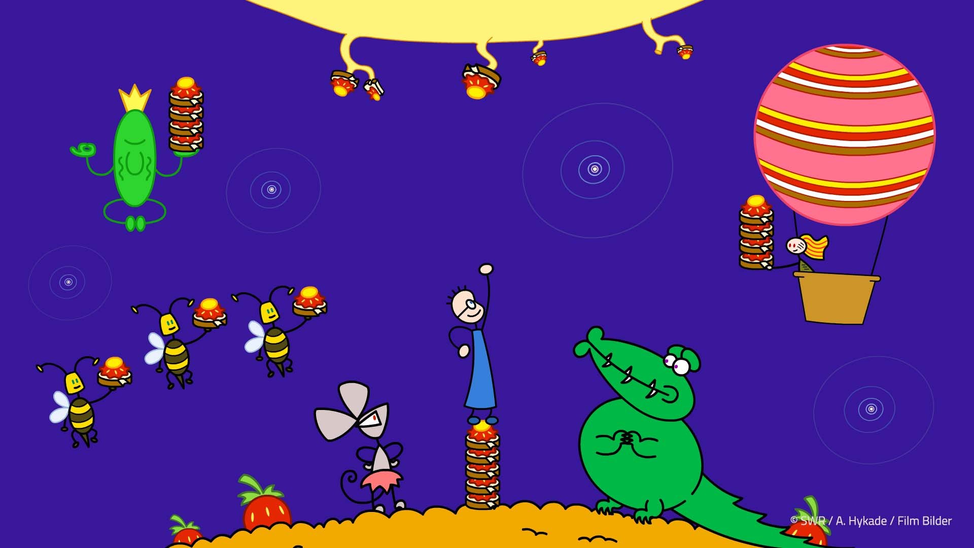 Rechnen mit TOM — impression from the learning game