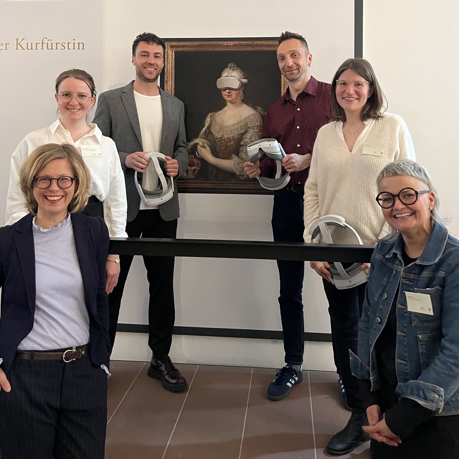 The Electress’s Library in VR — opening with the project team